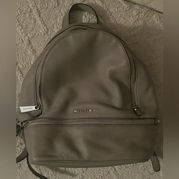 Michael Kors | Bags | Michael Kors Gray Backpack With Smooth  display picture 1